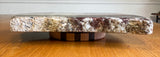 Granite Lazy Susan Brown Cream and Burgundy