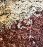 Granite Lazy Susan Brown Cream and Burgundy